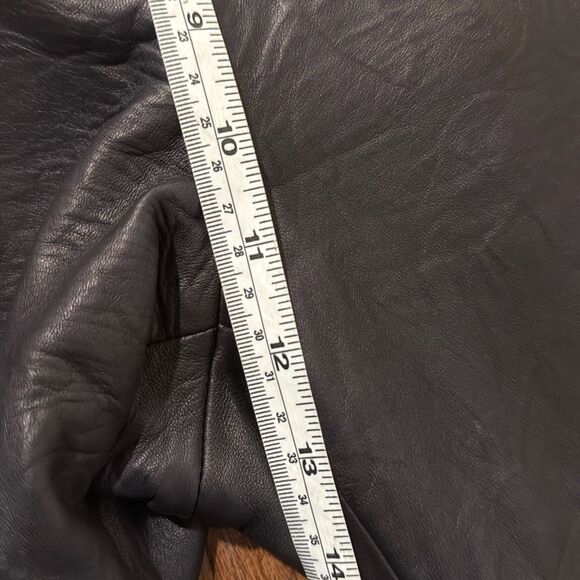 Veronica Beard Kaylee 100% leather brown high rise pants 6 - Picture 5 of 13